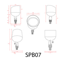 SPB07 Latón PAR36 Luz de inundación para exteriores Iluminación de paisaje LED de bajo voltaje