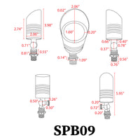 SPB09 Low Voltage LED Outdoor Landscape Spotlight