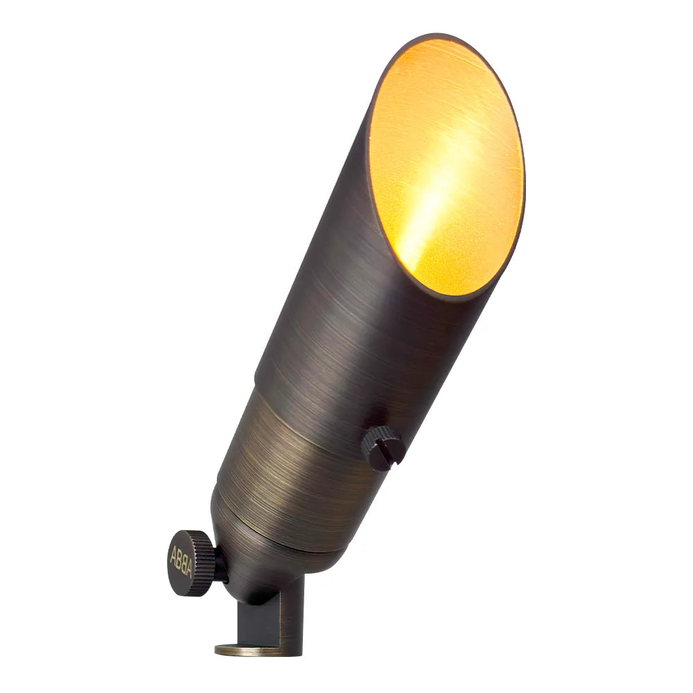 SPB10 8W Low Voltage Outdoor Brass Spotlight