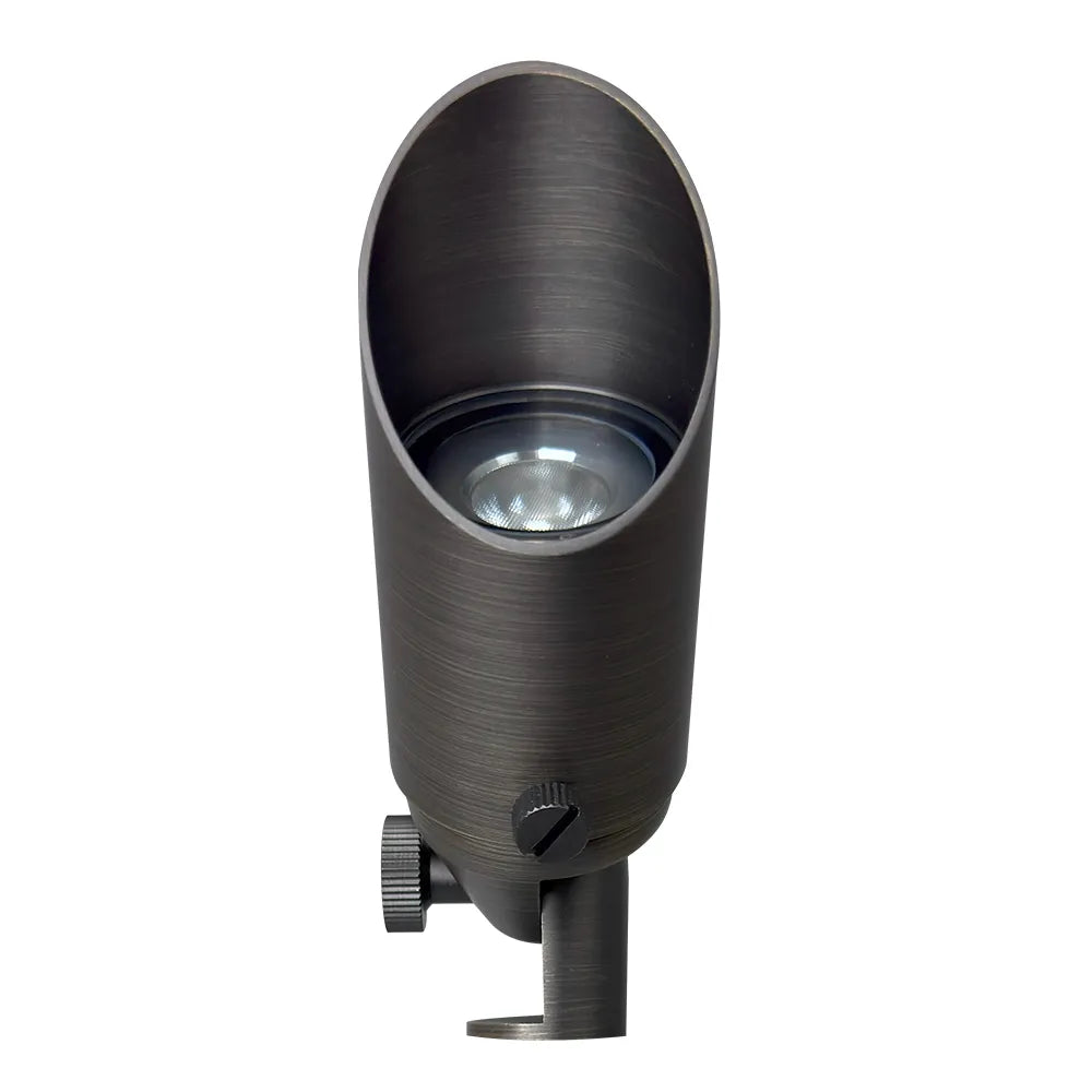 SPB10 8W Low Voltage Outdoor Brass Spotlight