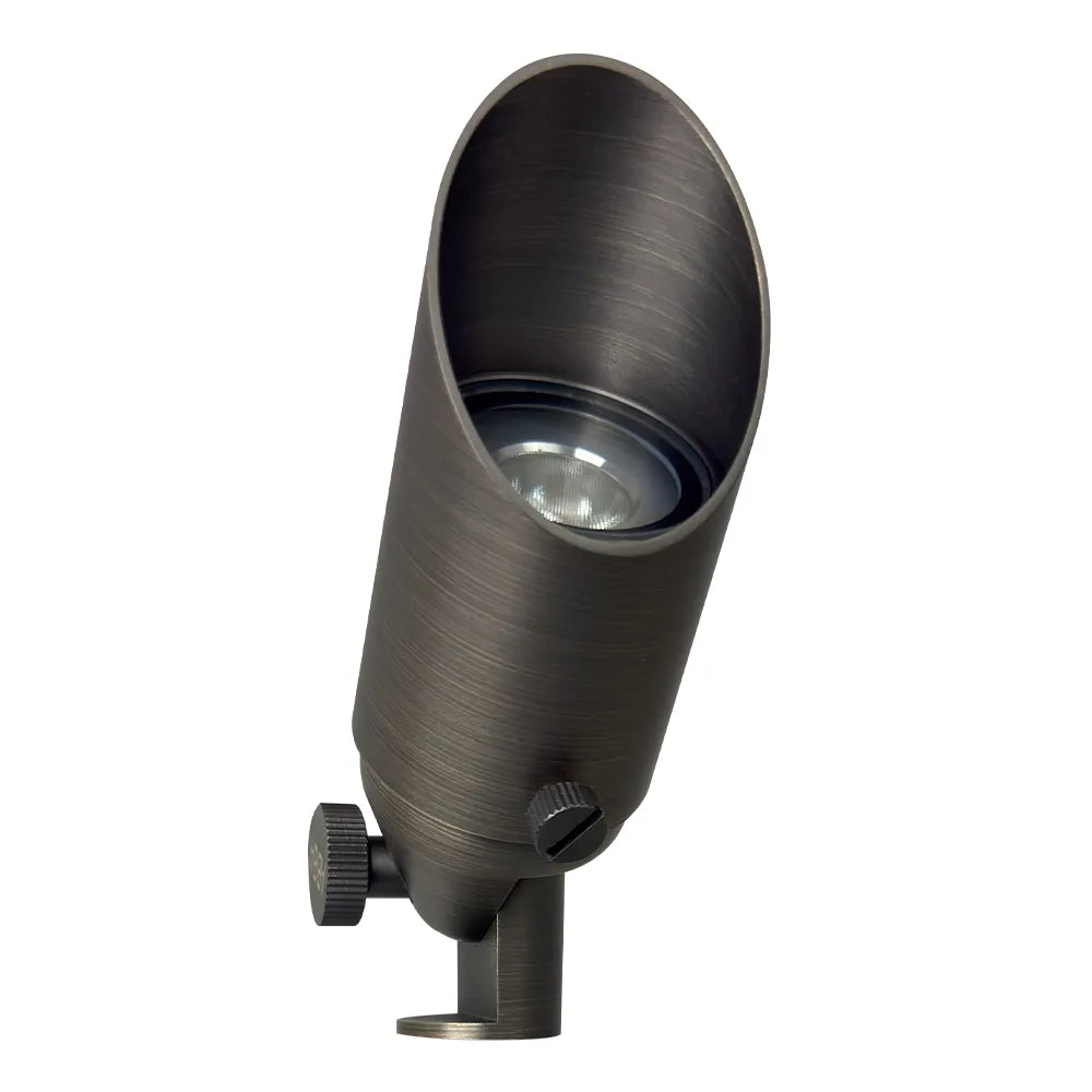 VOLT Professional 350 Lumen Brass Low Voltage Outdoor LED Spot Light – Open Box