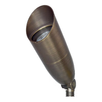 Outdoor Landscape Lighting LED 12V Low Voltage SPB13 3W-12W Adjustable LED 12V Low Voltage Outdoor Landscape Lighting Bullet Style Brass Spotlight Natural Brass