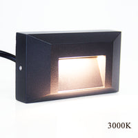 STA03 2+2+2W 3CCT 3000K/4000K/5000K Low Voltage Cast Aluminum Rectangular Surface Mount LED Stair Step or Deck Light