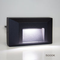 STA03 2+2+2W 3CCT 3000K/4000K/5000K Low Voltage Cast Aluminum Rectangular Surface Mount LED Stair Step or Deck Light