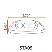Outdoor Landscape Lighting LED 12V Low Voltage STA05 4x/8x/12x Package 3W 12V Low Voltage Cast Aluminum Round Surface Mount LED Step or Deck Light
