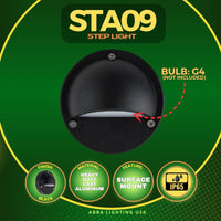 Outdoor Landscape Lighting LED 12V Low Voltage STA09 LED Round Aluminum Deck Light Surface Mount 12V Low Voltage Landscape Lighting