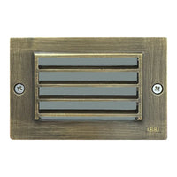 Outdoor Landscape Lighting LED 12V Low Voltage STB02 Brass Louver Horizontal Waterproof LED 12V Low Voltage Brick Lights Edge Step Lighting