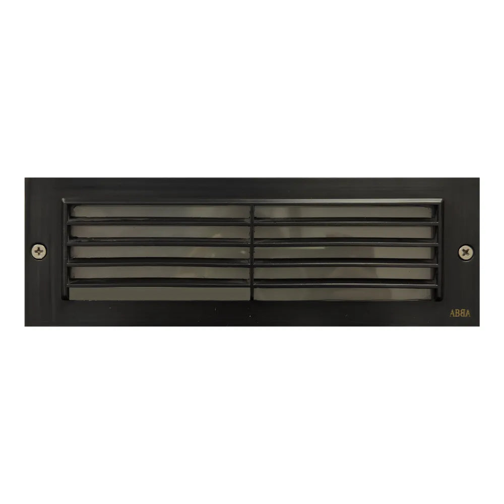 STB03 Louver Brick Waterproof Outdoor Brass Step Light
