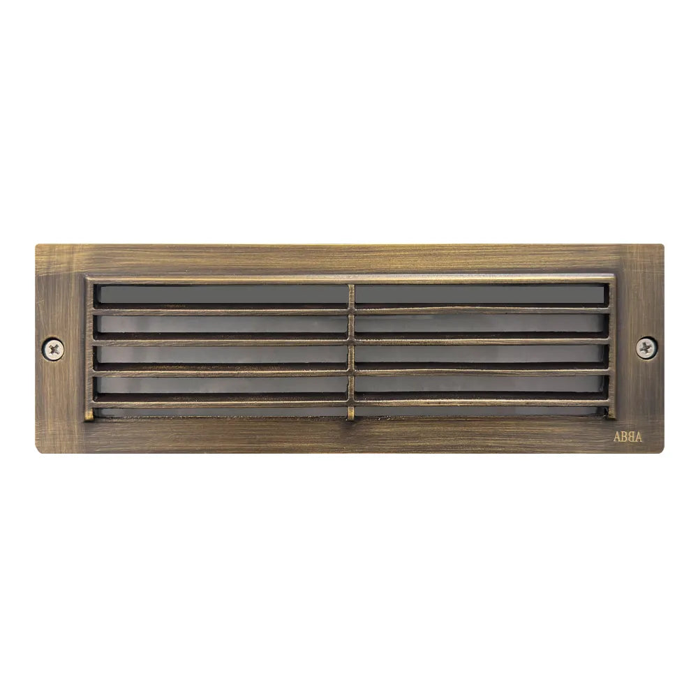 STB03 Louver Brick Waterproof Outdoor Brass Step Light