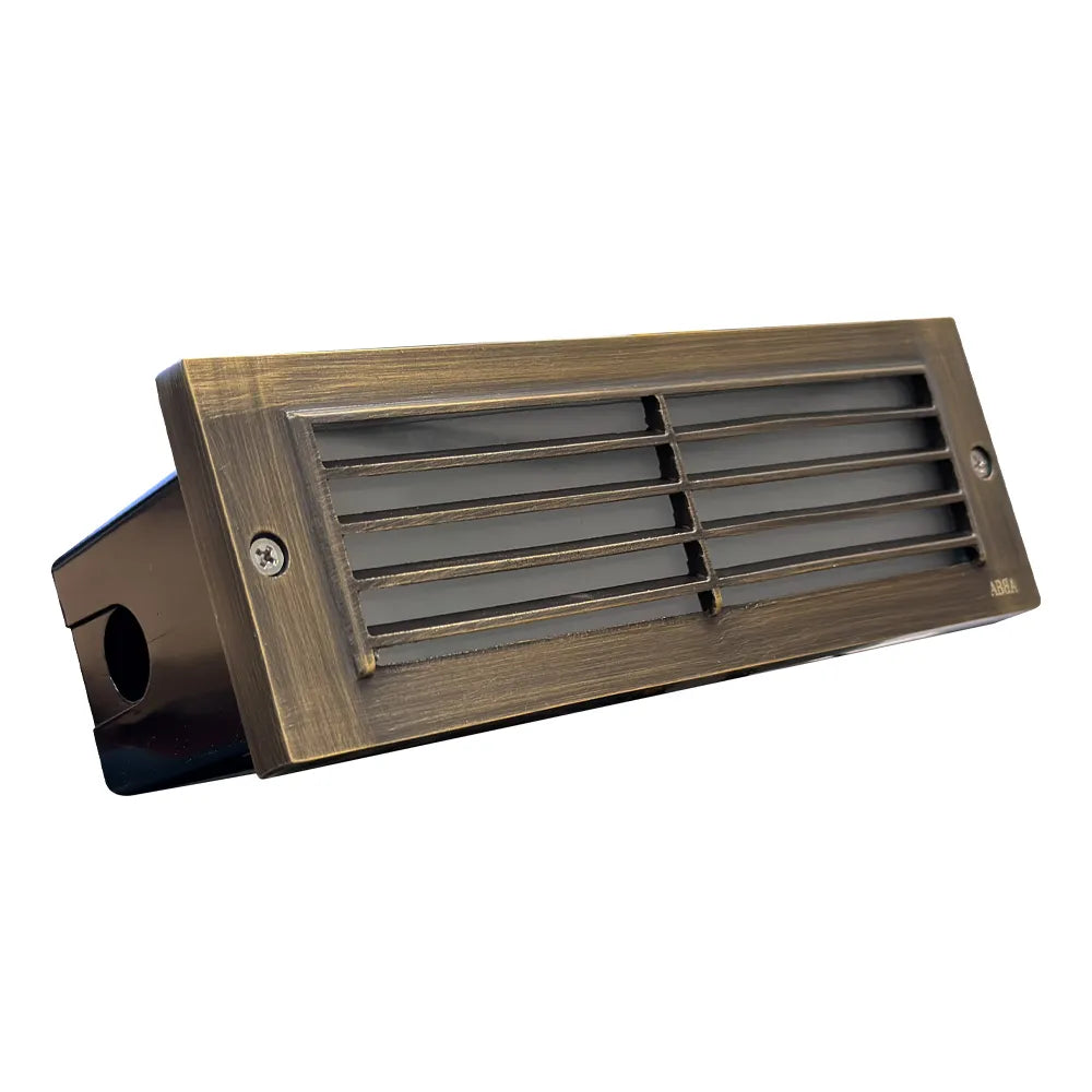 STB03 Louver Brick Waterproof Outdoor Brass Step Light