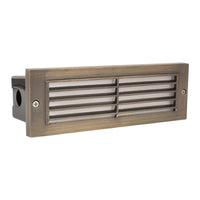 STB03 Brass 12V Low Voltage Louver Horizontal LED Brick Lights Warm White Edge Outdoor Step Light