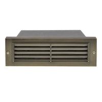 STB03 Brass 12V Low Voltage Louver Horizontal LED Brick Lights Warm White Edge Outdoor Step Light