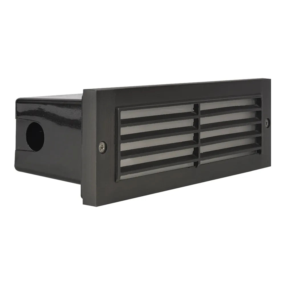STB03 Louver Brick Waterproof Outdoor Brass Step Light