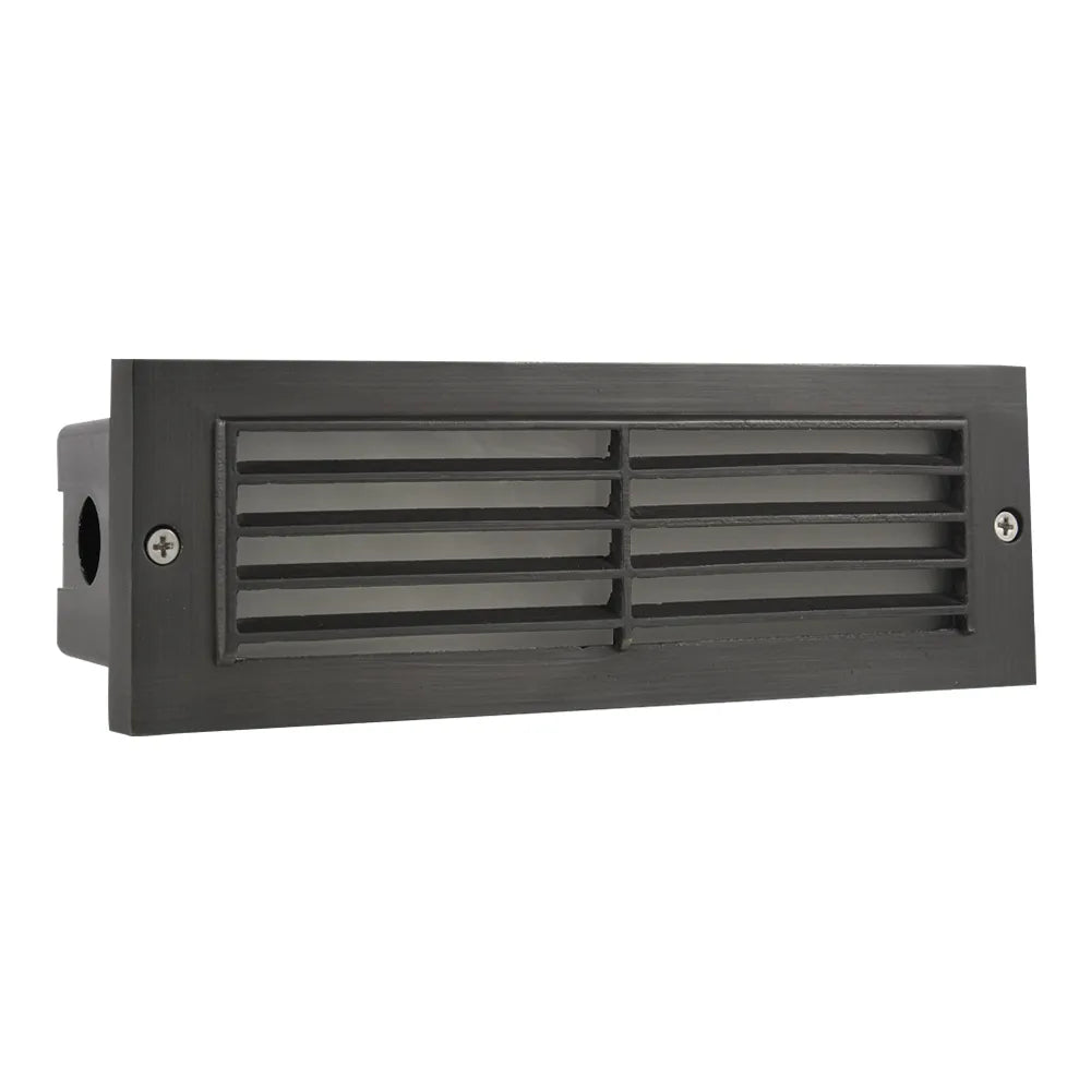 STB03 Louver Brick Waterproof Outdoor Brass Step Light