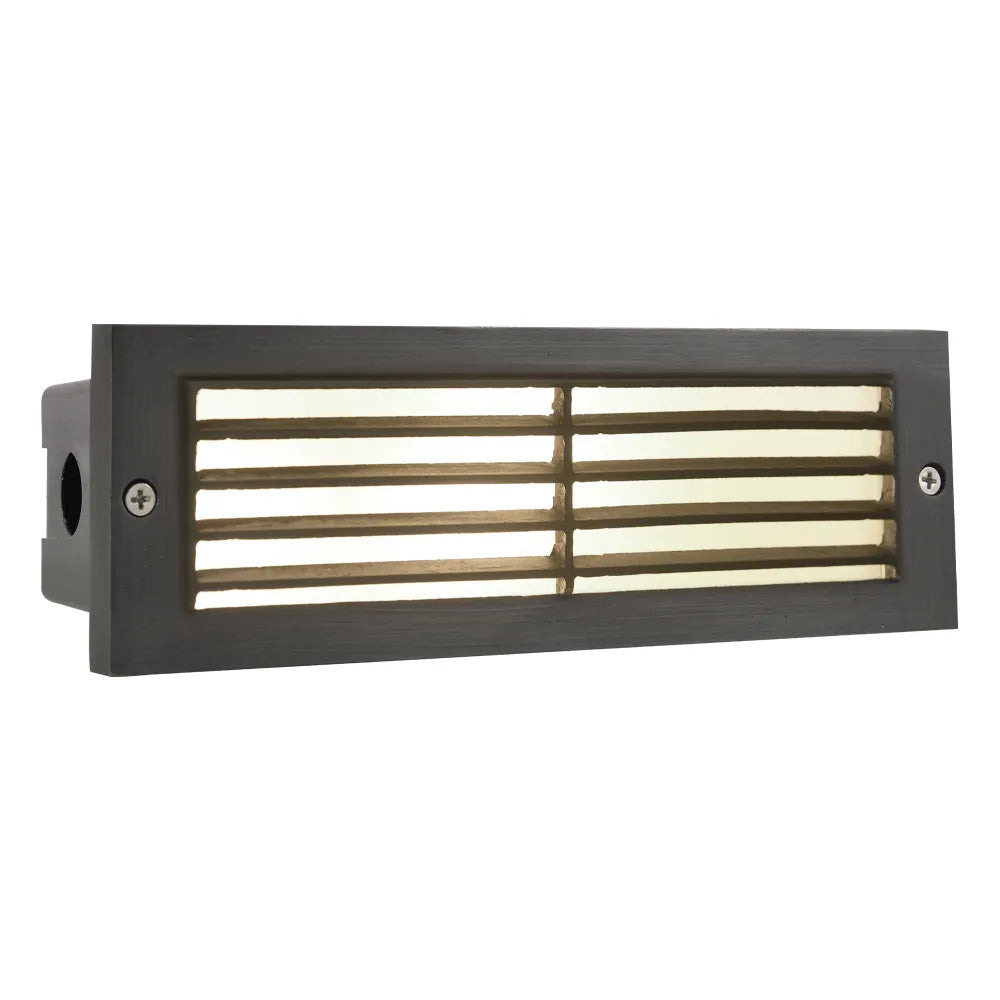 STB03 Louver Brick Waterproof Outdoor Brass Step Light