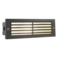 STB03 Brass 12V Low Voltage Louver Horizontal LED Brick Lights Warm White Edge Outdoor Step Light