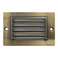 Outdoor Landscape Lighting LED 12V Low Voltage STB07 4x/8x/12x Package 2W LED Surface Mounted Horizontal Outdoor & Indoor Brass Step Light 12V Low Voltage