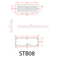 Outdoor Landscape Lighting LED 12V Low Voltage STB08 Cast Brass 12V Low Voltage 4W LED Indoor Outdoor Horizontal Step Light Lighting