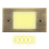 Outdoor Landscape Lighting LED 12V Low Voltage STB11 4x/8x/12x Package 1.5W 3000K Warm White Integrated LED Indoor Outdoor Horizontal Brass Step Light 12V Low Voltage Lighting