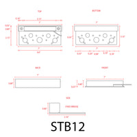 STB12 Brass LED Retaining Wall Light Low Voltage Hardscape Paver Lighting