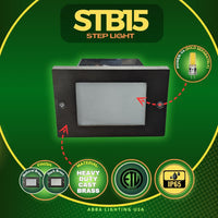 Outdoor Landscape Lighting LED 12V Low Voltage STB15 4x/8x/12x Package Horizontal Waterproof LED Brass Brick Lights 12V Low Voltage Outdoor Edge Step Light 3W 3000K Bulb