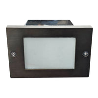 Outdoor Landscape Lighting LED 12V Low Voltage STB15 4x/8x/12x Package Horizontal Waterproof LED Brass Brick Lights 12V Low Voltage Outdoor Edge Step Light 3W 3000K Bulb