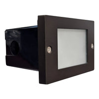 Outdoor Landscape Lighting LED 12V Low Voltage STB15 4x/8x/12x Package Horizontal Waterproof LED Brass Brick Lights 12V Low Voltage Outdoor Edge Step Light 3W 3000K Bulb