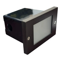 Outdoor Landscape Lighting LED 12V Low Voltage STB15 4x/8x/12x Package Horizontal Waterproof LED Brass Brick Lights 12V Low Voltage Outdoor Edge Step Light 3W 3000K Bulb