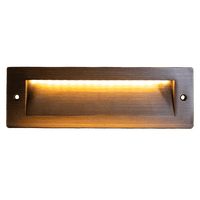 STB18 4x/8x/12x Package 3W LED Cast Brass Outdoor Horizontal Modern Step Light Low Voltage Lighting