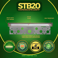 STB12 Latón LED Muro de contención Luz Bajo voltaje Hardscape Pavimentadora Iluminación