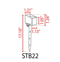 Outdoor Landscape Lighting LED 12V Low Voltage STB22 3W 3000K 240LM Cast Brass LED Mini Step Light with Stainless Steel Stake 12V Low Voltage Landscape Lighting