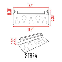STB24 4.5W 5CCT Heavy Duty Cast Aluminum Fixture with Stainless Steel  Bracket 12V-24V Low Voltage Landscape Lighting