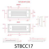 STBCC17 4x/8x/12x Package Cast Brass 1W-4W 3CCT Adjustable LED Outdoor Step Light Low Voltage Lighting