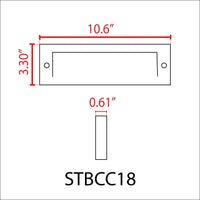 Outdoor Landscape Lighting LED 12V Low Voltage STBCC18 4x/8x/12x Package 3CCT 3W LED Cast Brass Outdoor Horizontal Modern Step Light 12V Low Voltage Lighting