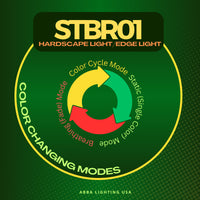 Outdoor Landscape Lighting LED 12V Low Voltage STBR01 4-Inch 1W RGBW LED Retaining Wall Lights, Aluminum Hardscape Color Changing 12V-24V Low Voltage Landscape Lights