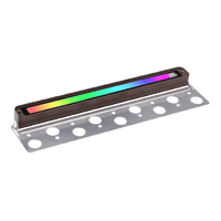 STBR06 4x/8x/12x Package 12 Inch 5W RGBW LED Retaining Wall Lights, Hardscape Color Changing 12V-24V Low Voltage Landscape Lights