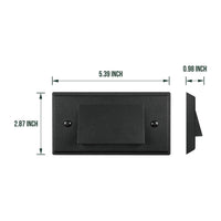 STLA05 4-Pack 3W Slim Black Low Voltage LED Outdoor Step Lights Package, 12V LED Deck Lights Landscape Lights