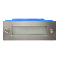 STS02 4x/8x/12x Package Outdoor Recessed Brick Wall Light 12V Low Voltage 3000K Warm White Integrated LED Step/ Stair Lighting Fixture