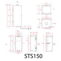 STS150 150W Digital 15V Low Voltage Transformer with Photocell & Timer IP65