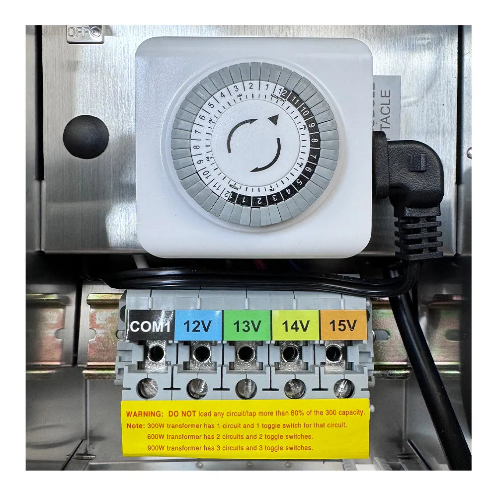 TSRPT300 300W Multi Tap Low Voltage Transformer Photocell Timer