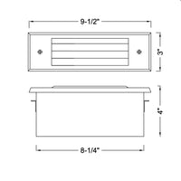 STBP04 Tulay Antique Brass Louvered Step Light Low Voltage Landscape Lighting