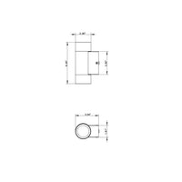 SCSP02 Stelvio Sconce White Finish Up/Down Light Low Voltage Outdoor Lighting