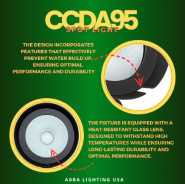 CCDA95 3CCT 7W Aluminum Outdoor Spotlight