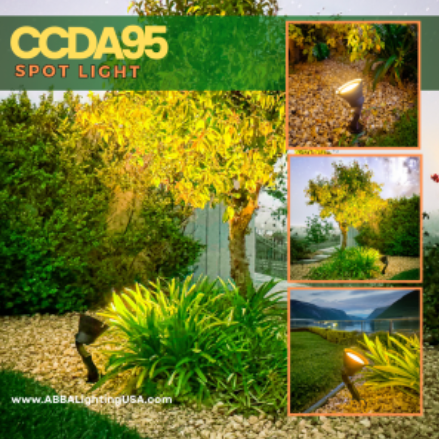 CCDA95 3CCT 7W Aluminum Outdoor Spotlight