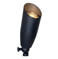 Outdoor Landscape Lighting LED 12V Low Voltage DL05 30 Pack 12V Low Voltage LED Smooth Bullet Directional Outdoor Aluminum Spotlight with 3W 3000K Bulb Black