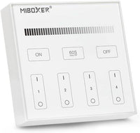 MiBoxer RGB/RGBW Montado en la Pared Smart Panel Control Remoto Inalámbrico 4 Zonas 2.4G RF