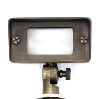 FLBP02 Tulay Antique Brass Squared Flood Light Low Voltage Landscape Lighting