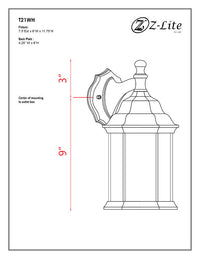 Waterdown T21WH Outdoor Wall Sconce 7.5