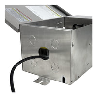 Outdoor Landscape Lighting LED 12V Low Voltage TSRPT900 900W Multi Tap 12V Low Voltage Manual Stainless Steel Transformer IP65 Waterproof
