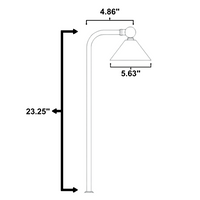 BPLP07 Tulay Bell Brass Path Light Low Voltage Landscape Lighting